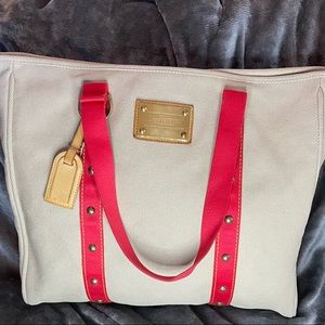 **SOLD**. Louis Vuitton Cabas Antigua GM Canvas Tote Bag